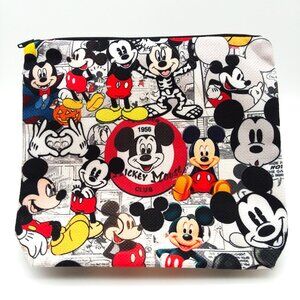 Cosmetic Bag Mickey Mouse Makeup Disney Club Clutch Pouch Travel Trendy Stylish
